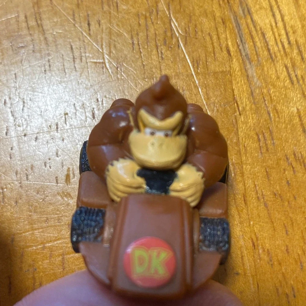 3 Nintendo Mario Kart Toy Figures Gamer TokensMini Kart Racers Yoshi Donkey Kong